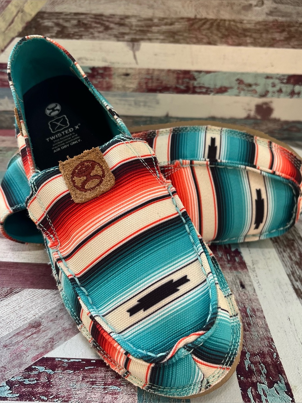 Twisted X Hooey Slip-on Shoes Multi Color NEW Women’s Cowgirl Western Ranch SZ 9